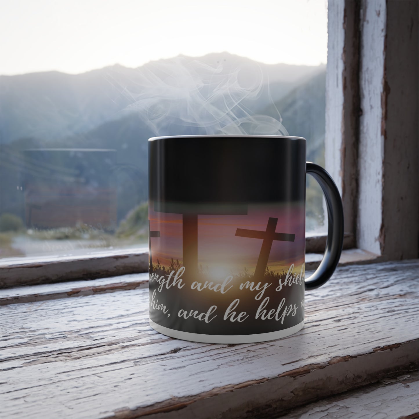 Psalm 28:7 Faith Mug