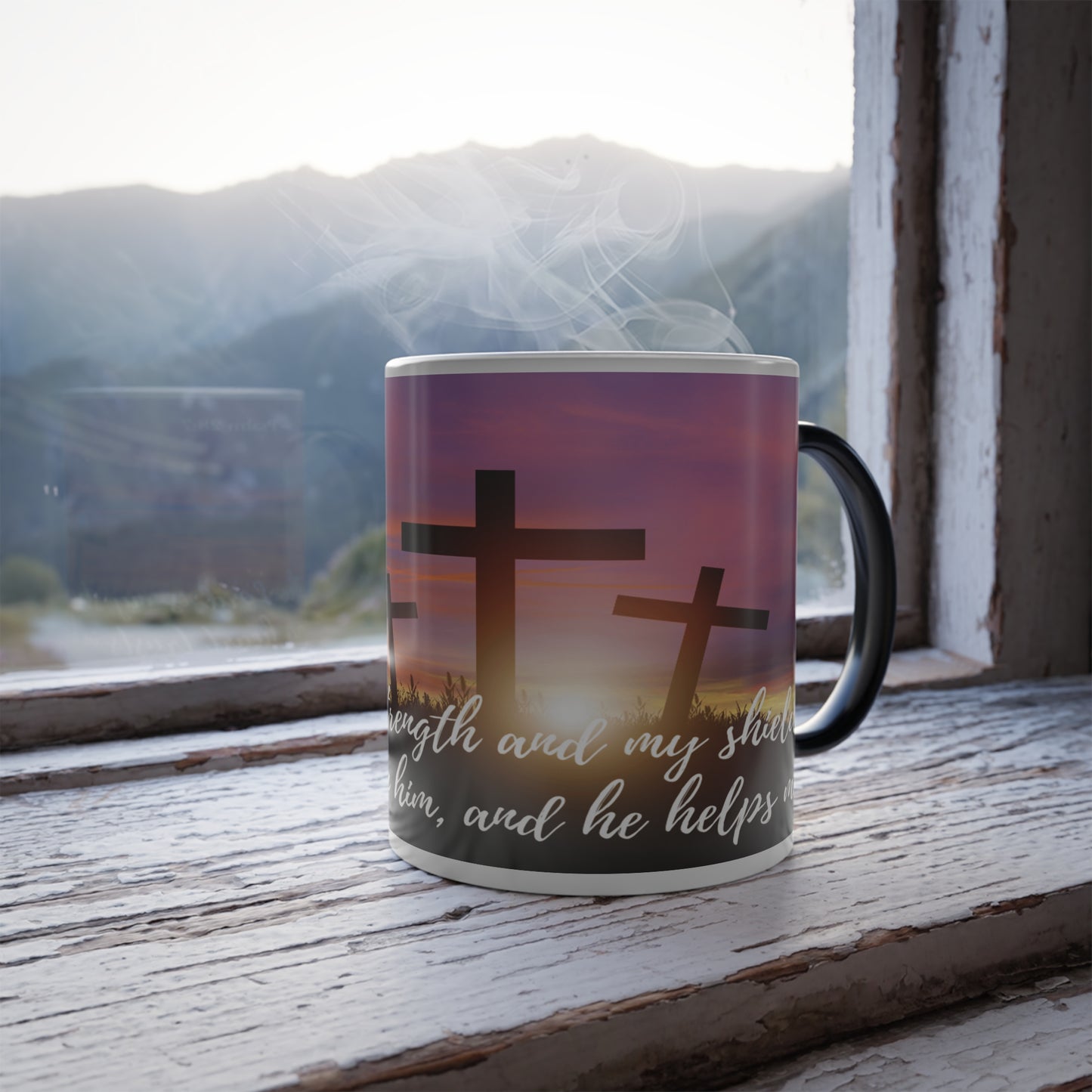 Psalm 28:7 Faith Mug